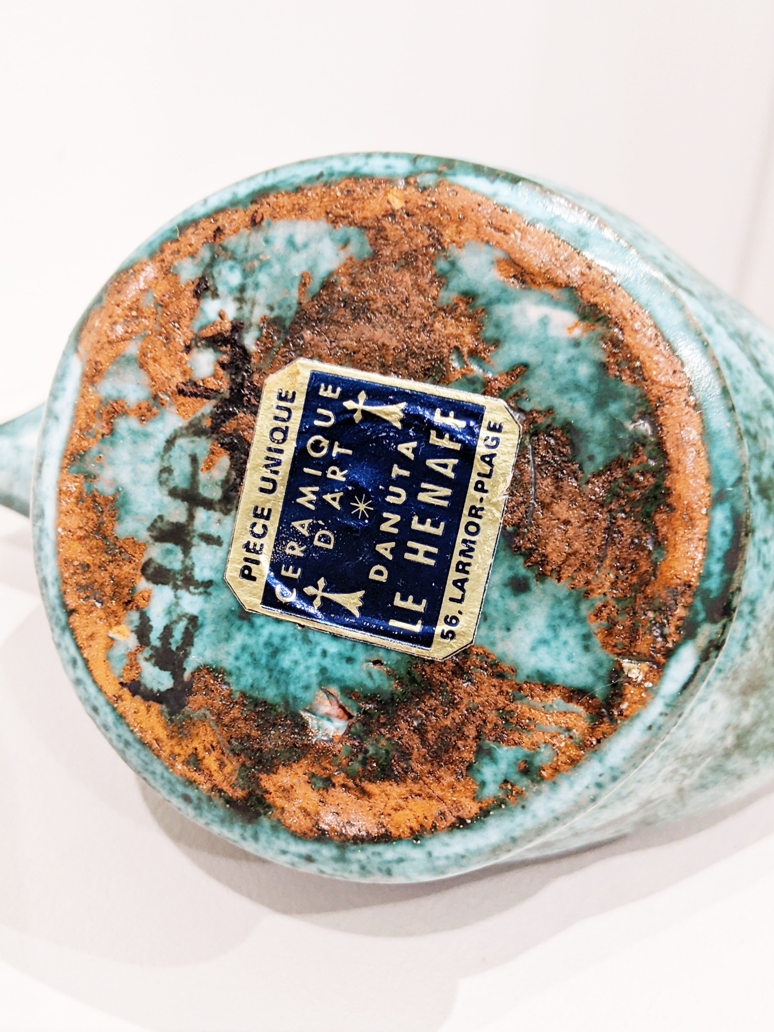 Bird ('50) in ceramic signed danuta le henaff