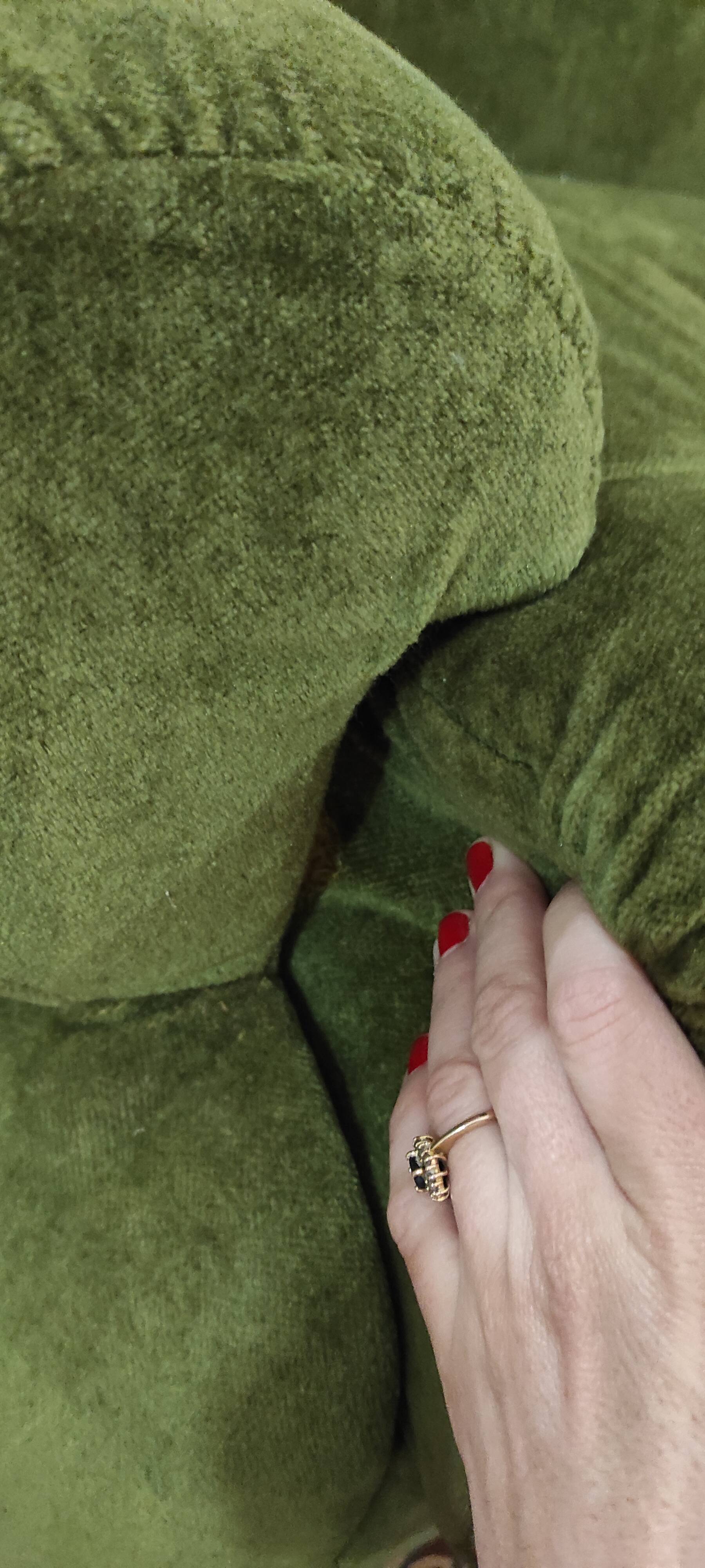 Fauteuil vintage en velours
