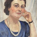 Signed portrait of a woman from 1939