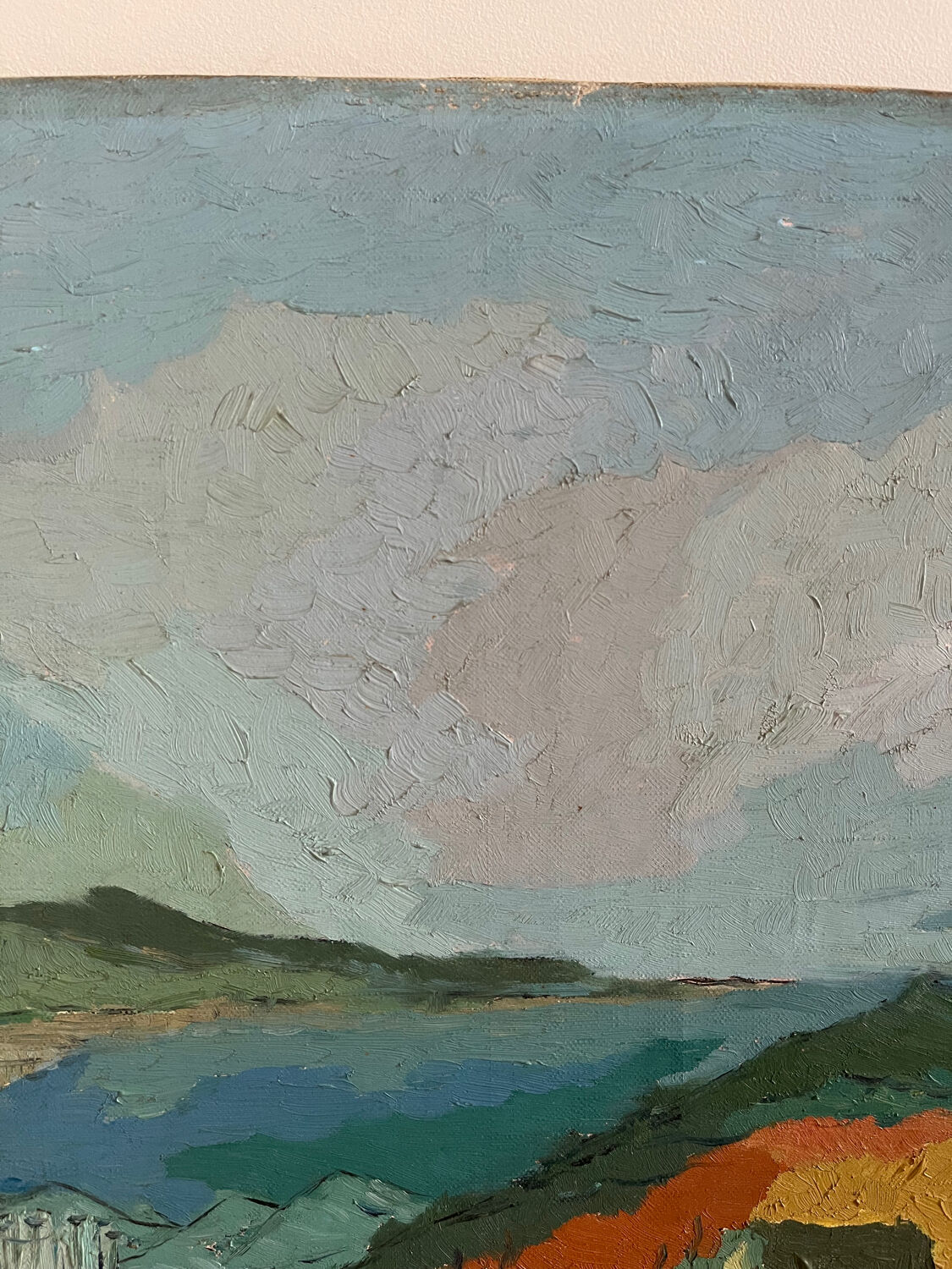 "The Cabin" oil on canvas, 1957