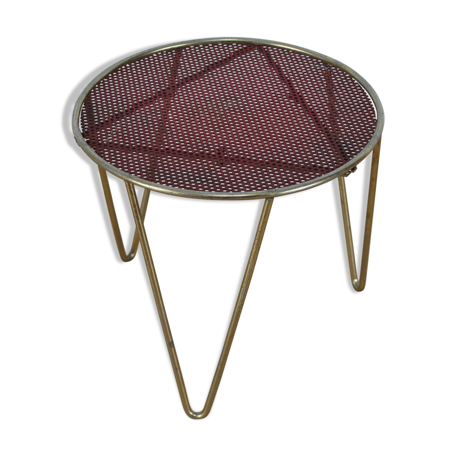 Door harness plant metal perforated red and gold