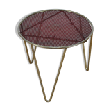 Door harness plant metal perforated red and gold