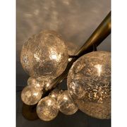 Contemporary Spheres With Gold Murano Glass Burnished Floor Lamp