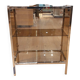Meuble vitrine verre fumé années 70