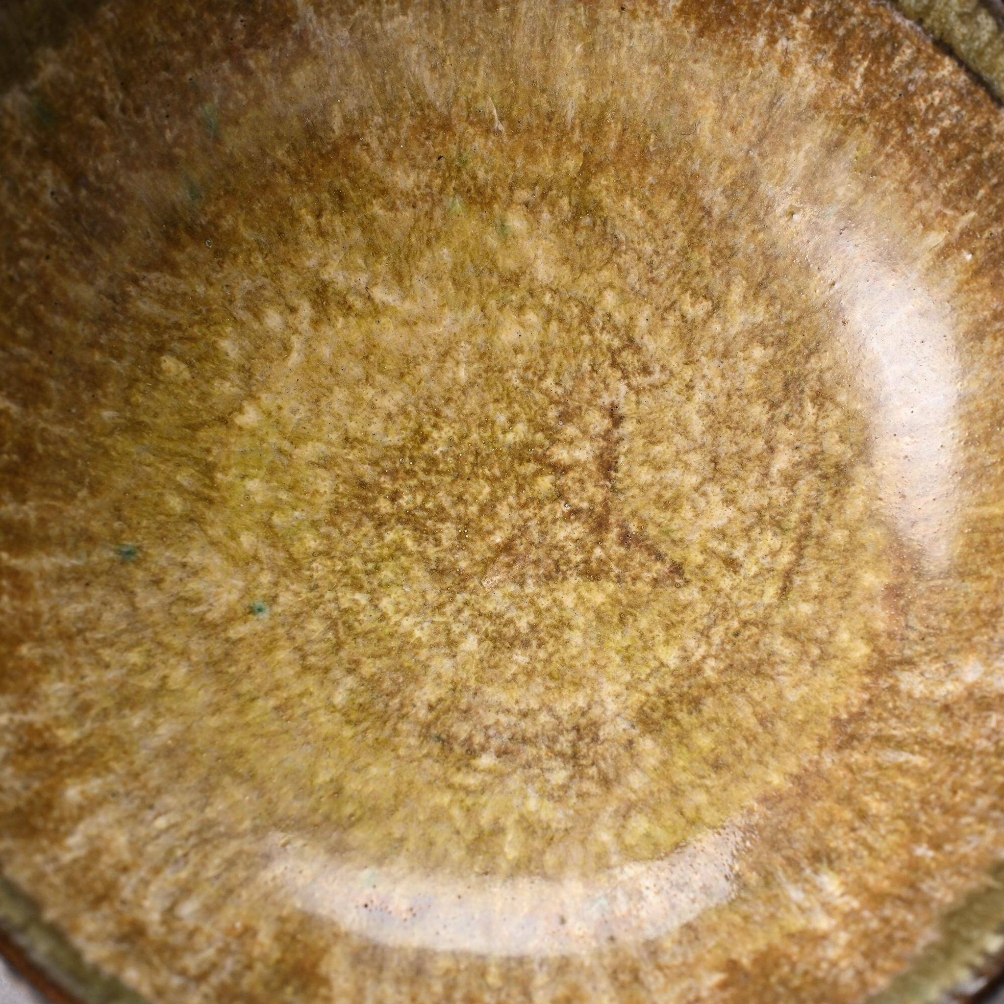 Glazed ceramic bowl, Swiss work, around 1950.