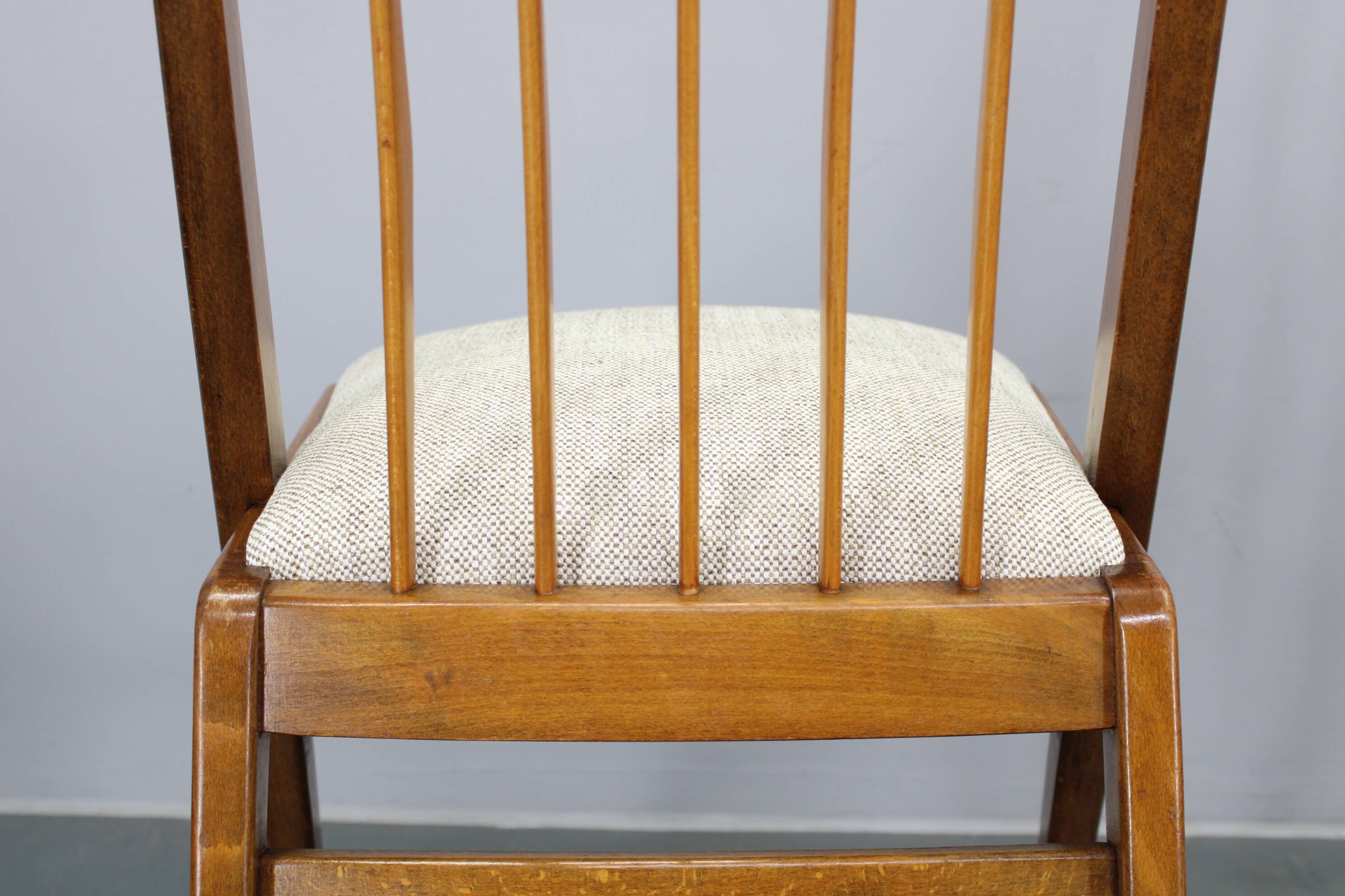 1970s Set of Four Beech Dining Chairs, West Germany
