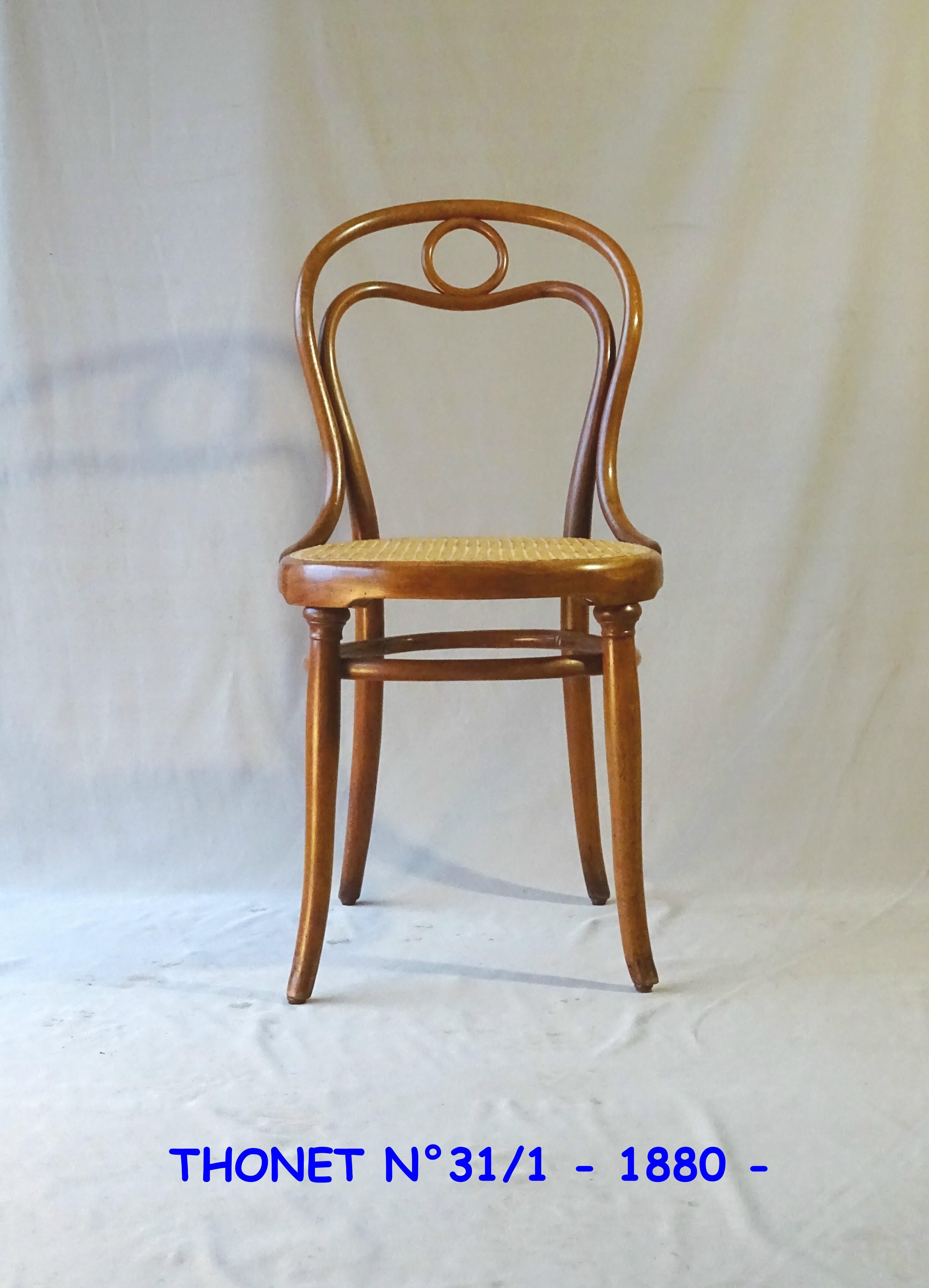 Chair THONET N°31/1 of 1880 cannée