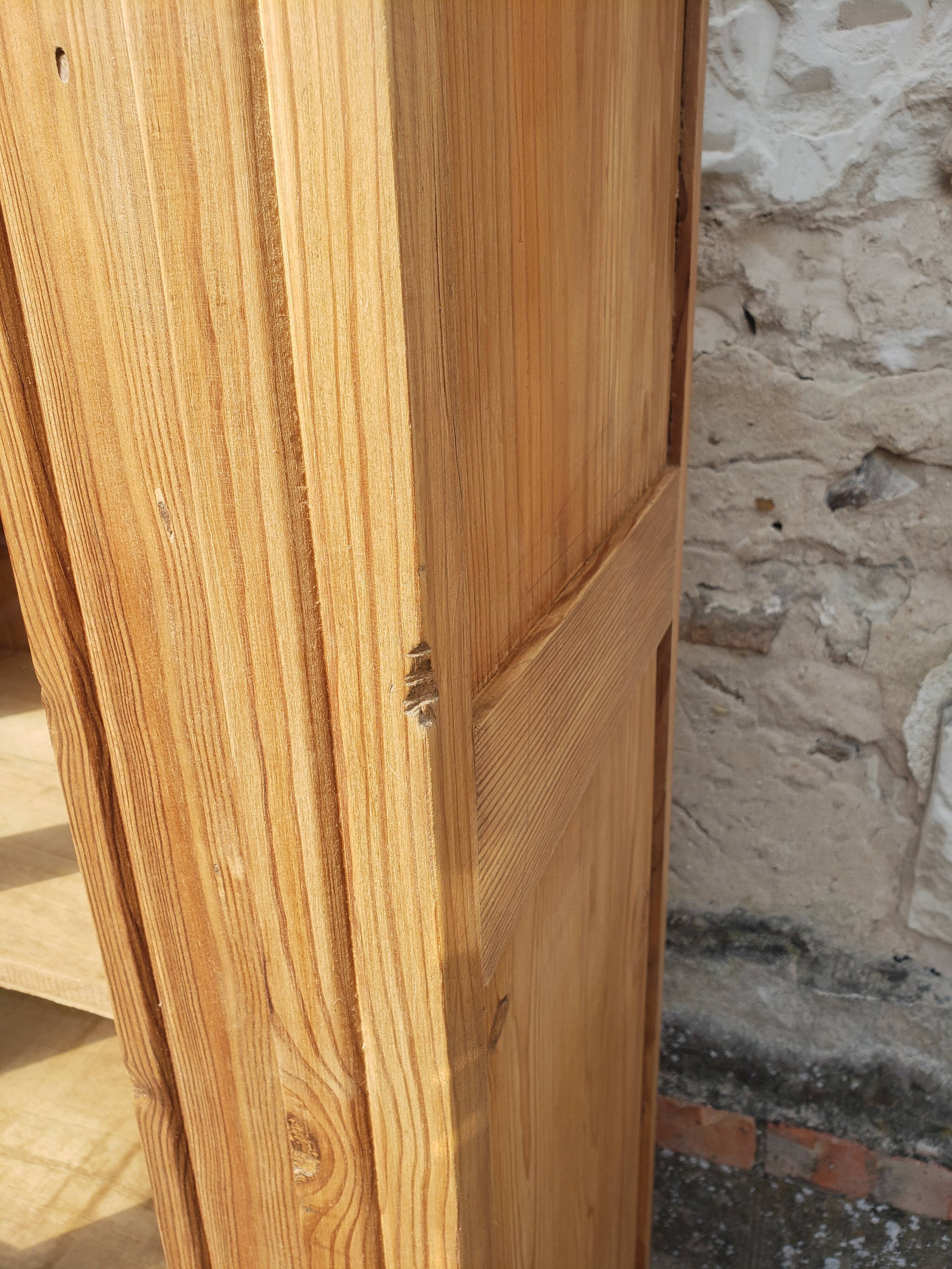 Parisian cabinet glazed raw wood