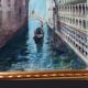 Watercolor of Venice, early 20th century/ Gondola/ Italy