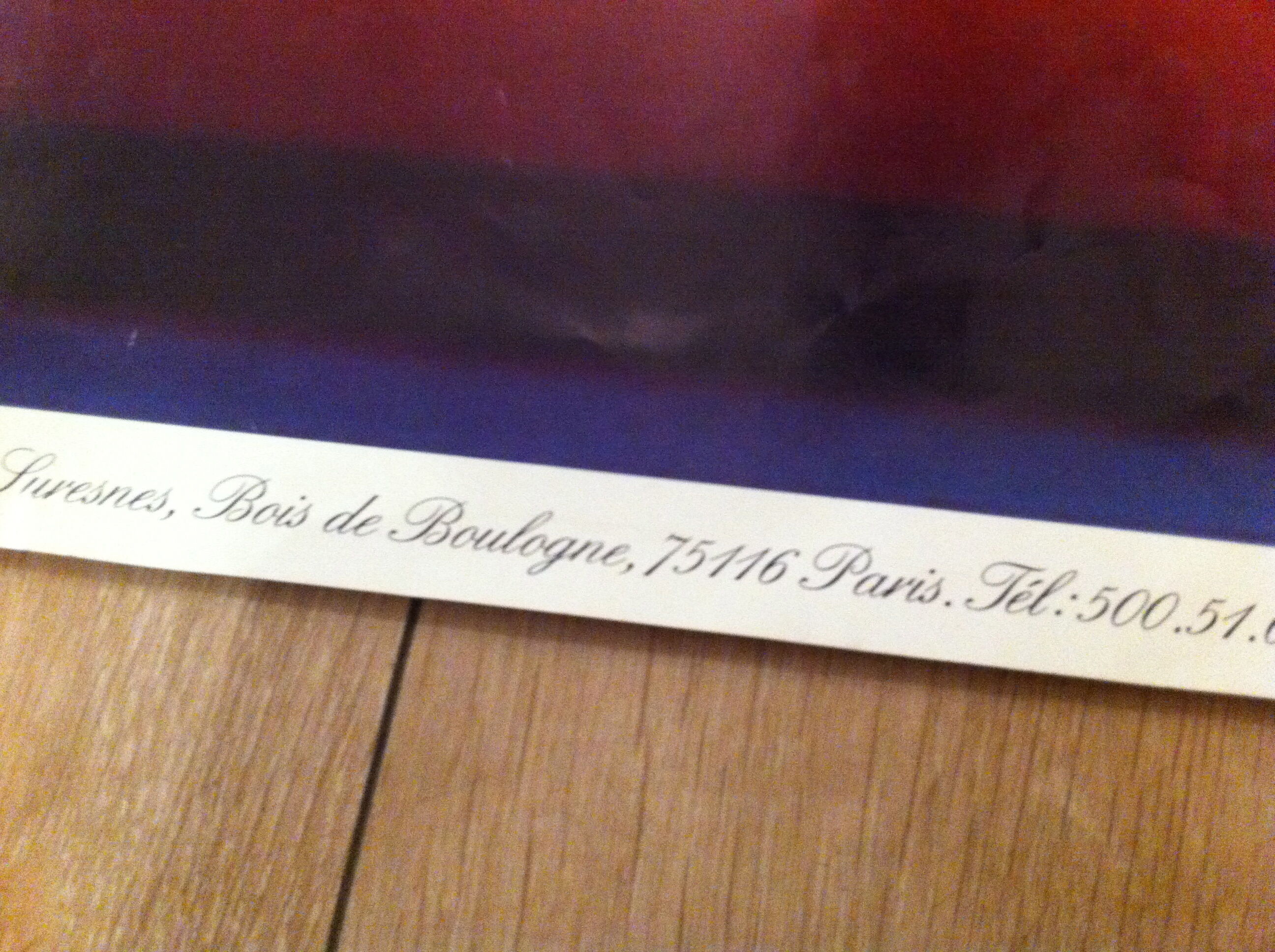 Affiche ancienne discothèque  "Martine's" Paris 16ème vintage