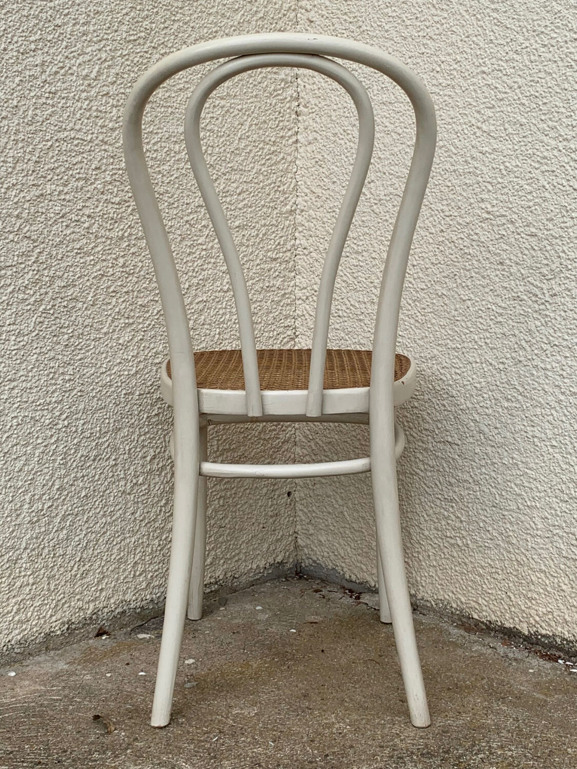 Caned bistro chair
