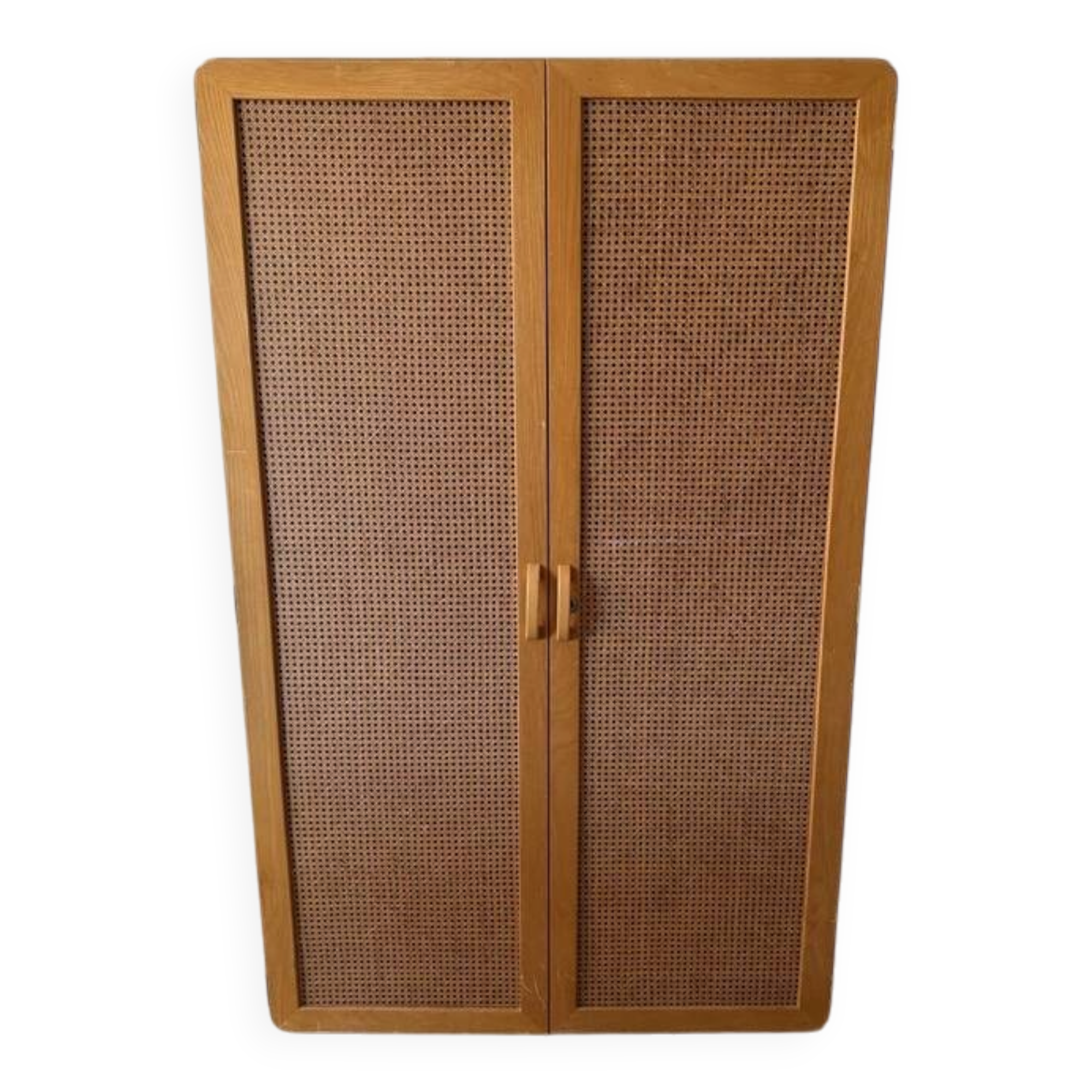 Vintage wardrobe Derk Jan De Vries – 1960s/70s – Wood and Wicker