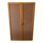 Armoire vintage Derk Jan De Vries – années 1960/70 – Bois et Osier