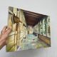 Old oil painting on canvas