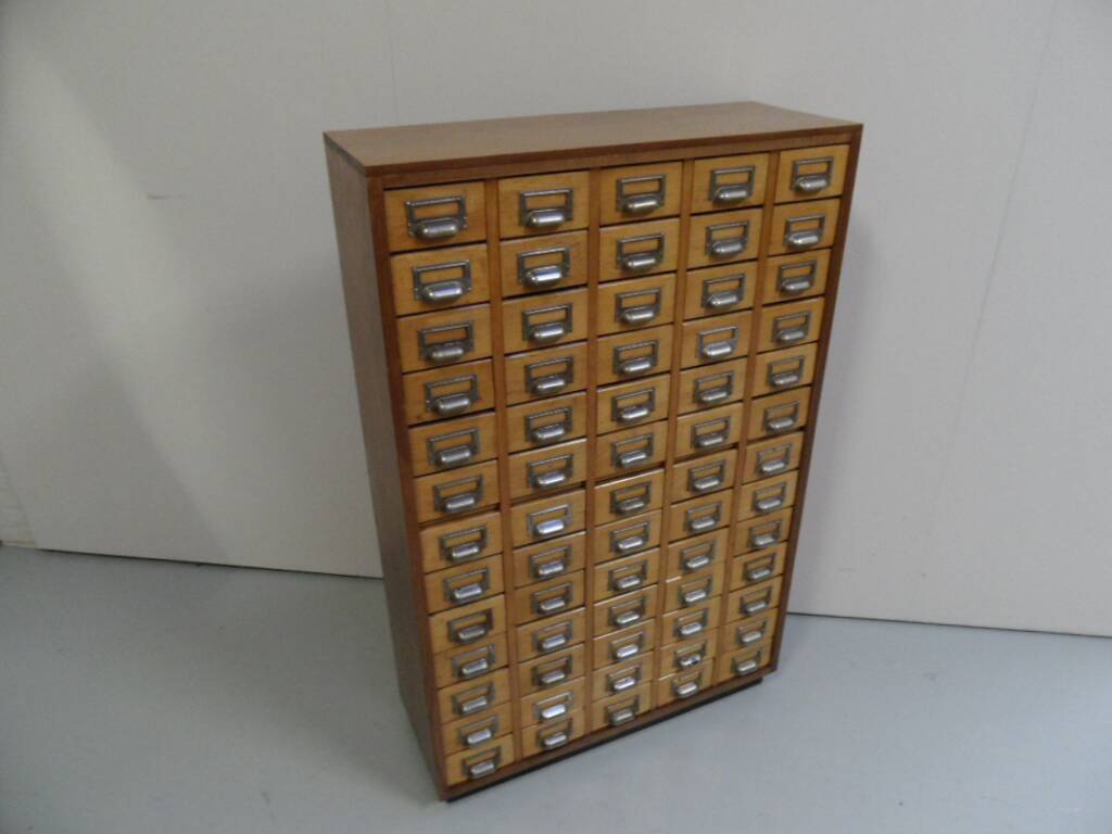 Vintage apothecary cabinet with 65 drawers