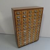 Vintage apothecary cabinet with 65 drawers