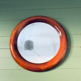 Large round mirror