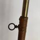 Diabolo floor lamp from the 1950s - brass & rattan - Lunel style - vintage design