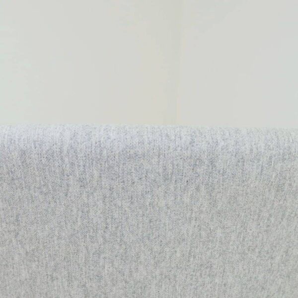 Fauteuil scandinave vintage en tissu de laine gris entièrement rénové des années 1970.