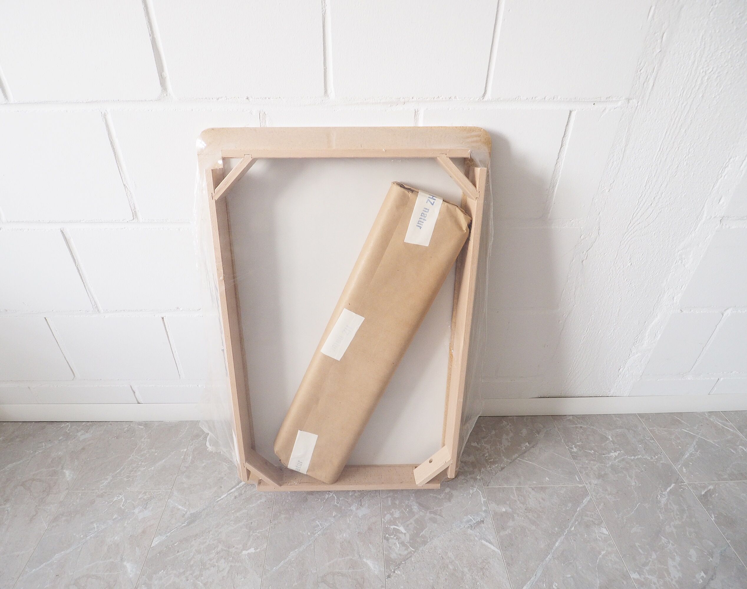 Table de cuisine en bois des années 1980