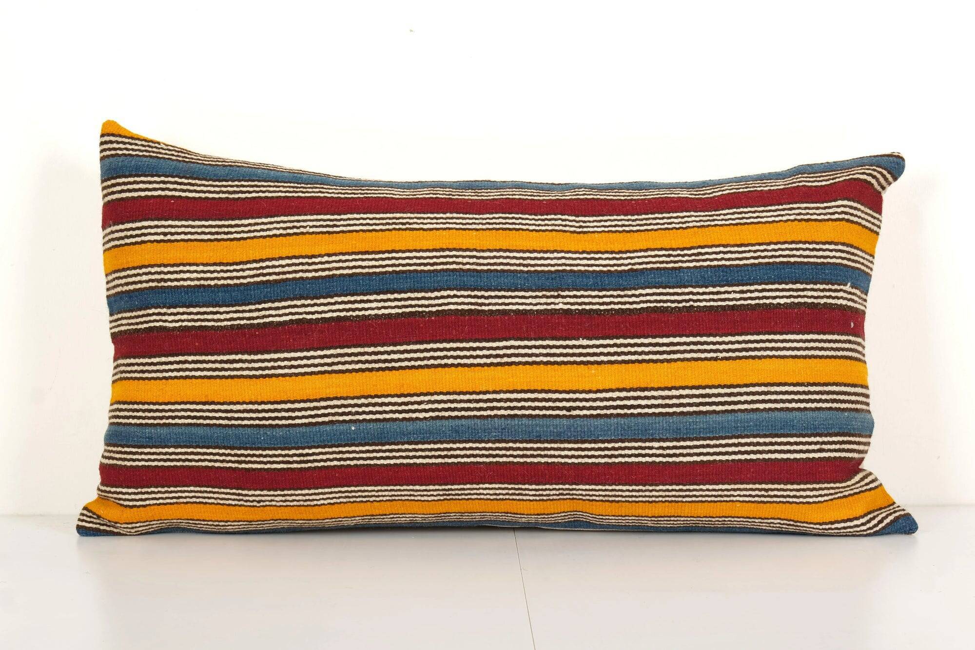 Vintage kilim cushion cover 76x41 cm