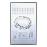 Printed in 1851, Arena of Nîmes.