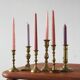 Vintage Brass Candlesticks, 1960s, Set of 6