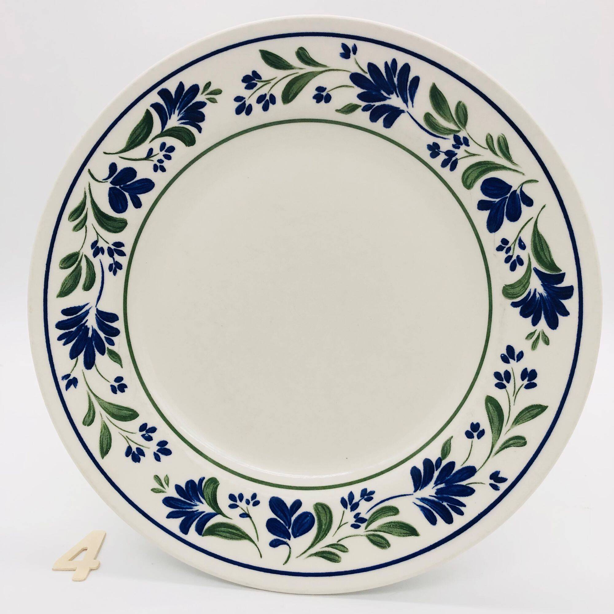 6 English dinner plates "Churchill", Staffordshire.