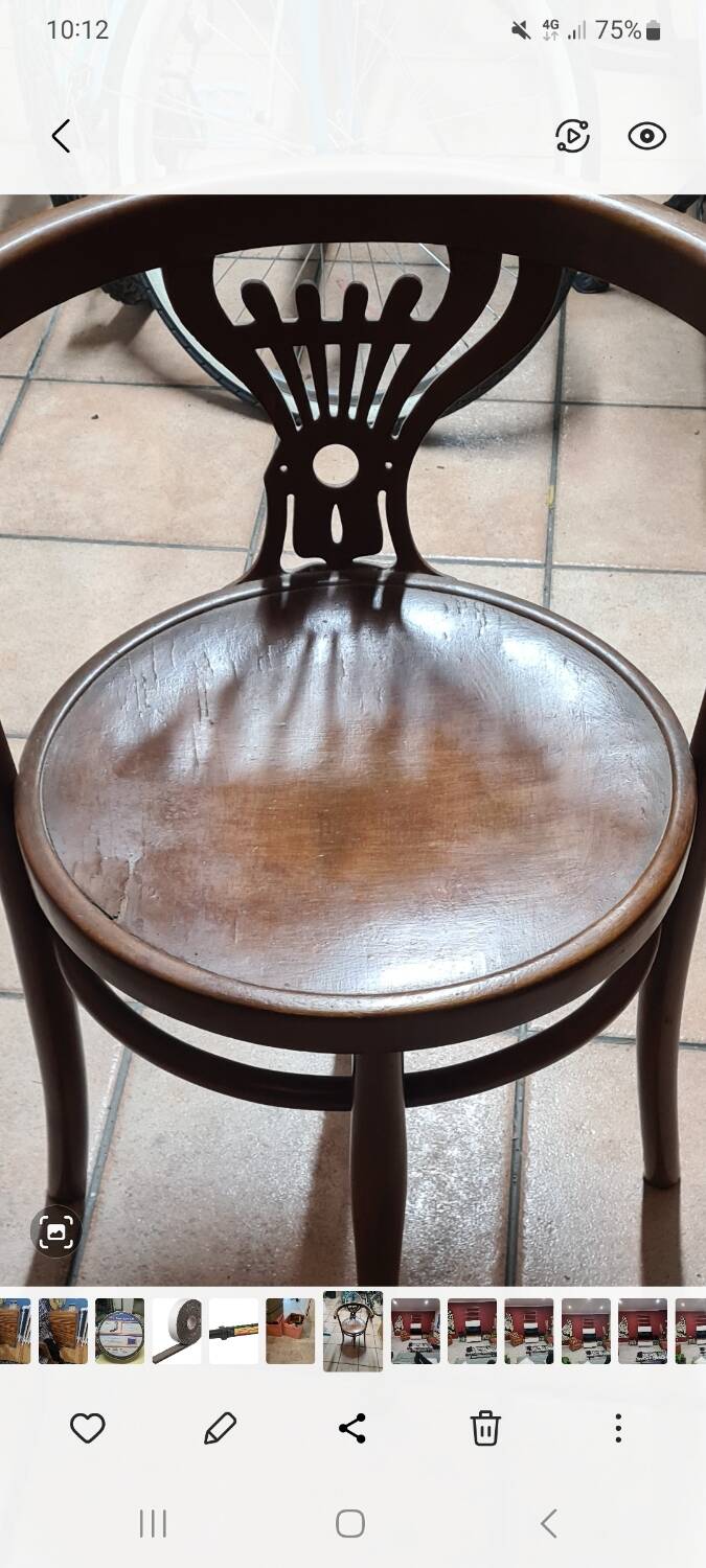 Wojciechow vintage bistro armchair