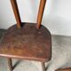 Pair of Savoyard tripod chairs, folk art, oak.