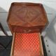 Pair of Louis XV style bedside tables in marquetry.