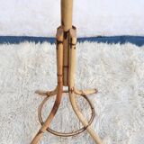 Vintage Bamboo and Rattan Parrot Coat Rack, 1960s