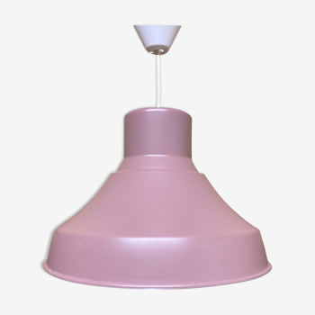 Purple vintage pendant light from the mid-century - danish design industrial metal hanging lamp