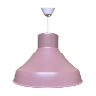 Purple vintage pendant light from the mid-century - danish design industrial metal hanging lamp