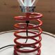 Red spring lamp foot