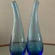 Pair of blown glass bulb vases