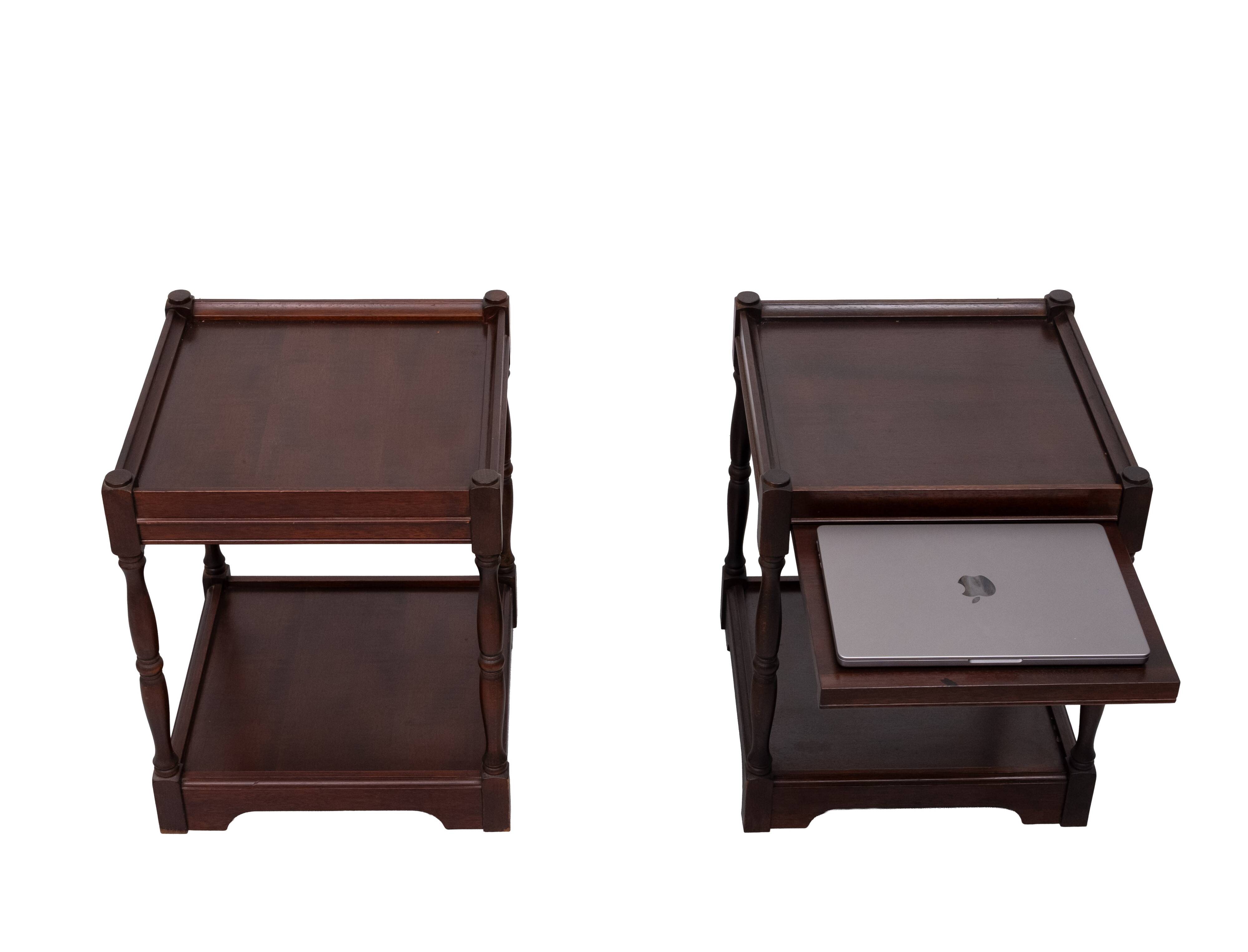 Georgian style set Mahogany night stands sofa tables .England