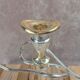 Vintage chandelier in silver-plated metal