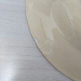 Lot of 4 hollow plates in opaque porcelain from Gien Iron Land model "Florentin" green