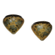 Pair of Gallé wall lights in glass paste (Tip)