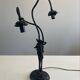 Lampe en bronze et verrerie Muller Frères Lunéville