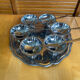 Ice Cream Service GUY DEGRENNE Tray + 6 Bowls + 6 Vintage Spoons