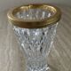 Vintage vase in chiseled Bohemian crystal from the 70s
