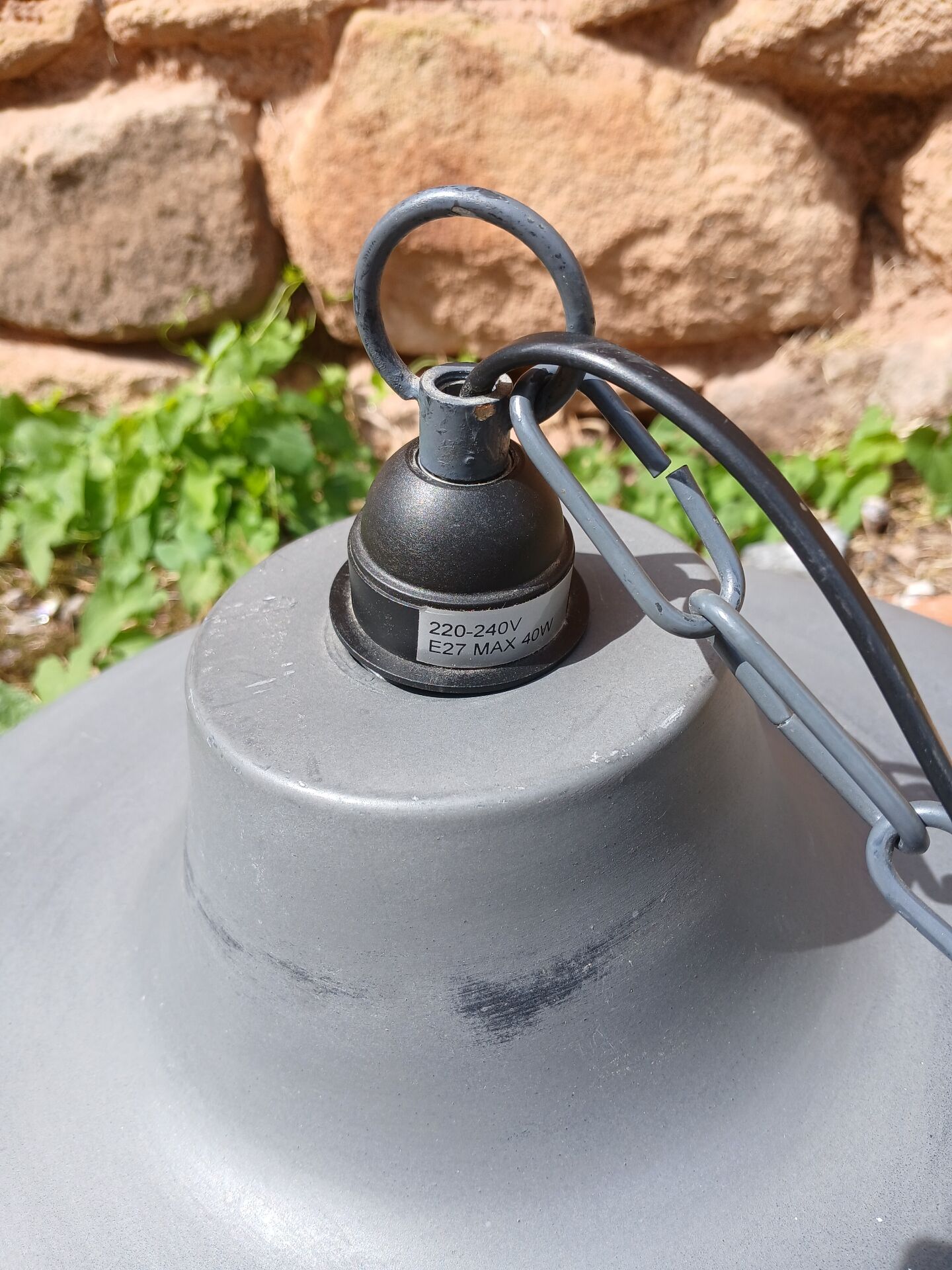 Large industrial/vintage pendant light