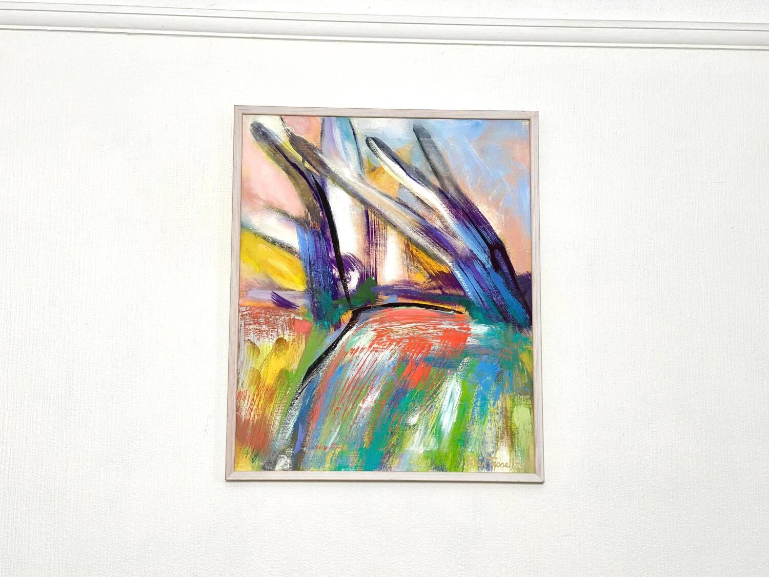 Swedish Oil on Canvas – “komposition” by Peter Trosell – 2006