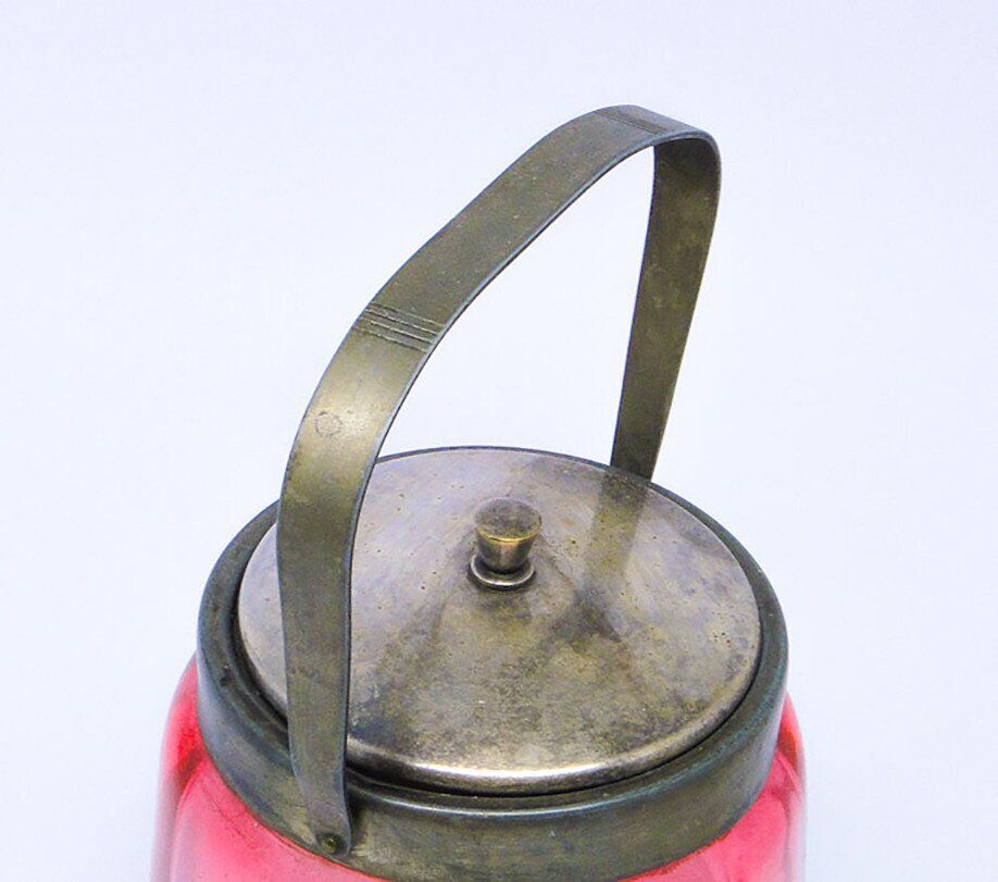 Art Nouveau tea box in glass, Germany, 1920s