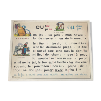 Vintage school poster
