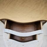 Louis XV style bedside table in marquetry