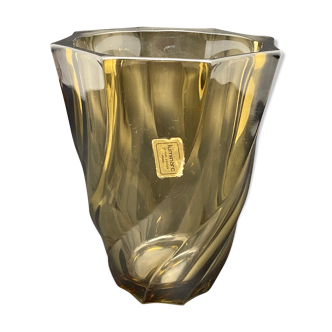 Black Arques crystal vase