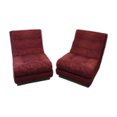 Pair chairs Jean Prévost Ateliers de Paris 70's